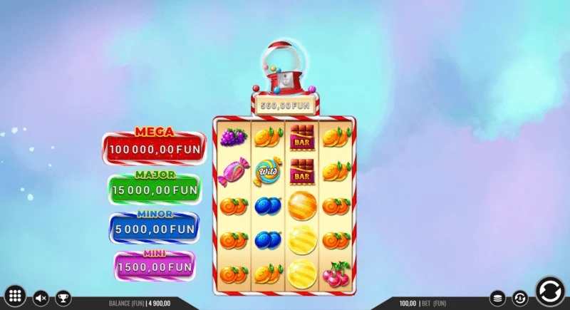 Sweet Candy Cash Stash - naudas monētas Hold and Win raundā
